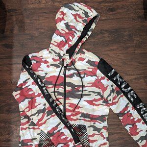 True Religion Women's Camo Windbreaker [S]